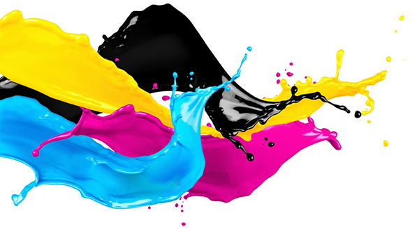 Diener Precision Pumps: Image of ink splashes in the field of inkjet printing