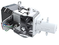 Diener Precision Pumps: Image of the dosing pump from the Precision Series, used for dialysis, IVD analysis, IVD diagnosis and more.